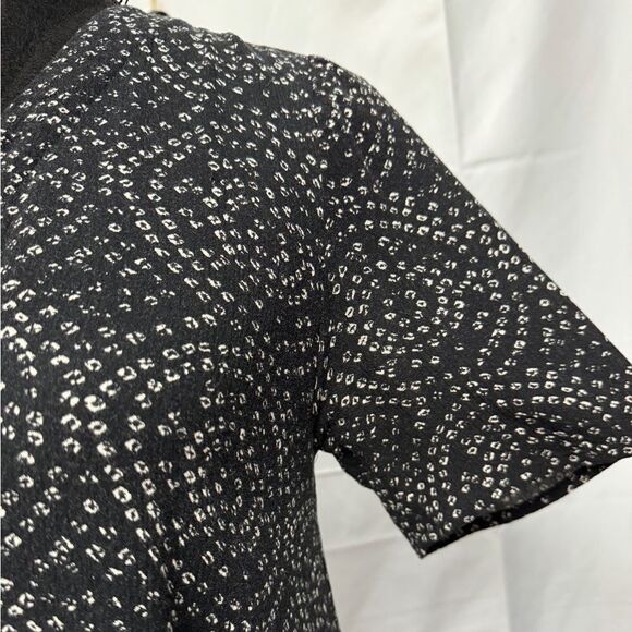 💎 Anthropologie Staring at Stars Trapeze Dress Black - Picture 4 of 10